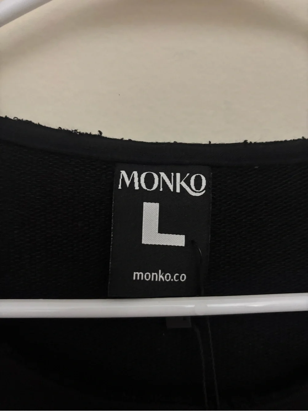 Monko black long-sleeve crew-neck sweatshirt  Size L